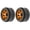 Black Gold, variant on 1.9 Inch RC Car Aluminium Alloy Wheel Hub Glue Free Metallic Beadlock Rims Heavy Duty Replacement Upgrade Parts for HSP Redcat Traxxas Tamiya HPI Axial Crawler Scale Car 2 Pieces