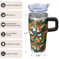 thumbnail image 3 of Camo 20oz Stainless Steel Tumbler with Handle and Straw – Insulated Travel Cup with Sliding Lid, 360° Full Wrap Printed Mug for Home, Outdoor & Sports Use, Camouflage, 3 of 6