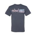 thumbnail image 2 of Mermaid Vibes Cute Shimmer | Mens Fashion Graphic T-Shirt, Vintage Heather Blue, X-Large, 2 of 3