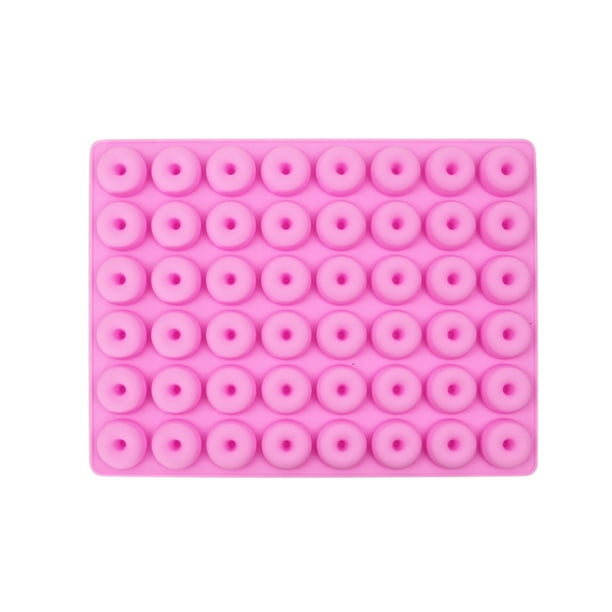 Mini molde para hornear donuts de silicona de 48 cavidades, molde para pastel de donuts y Chocolate, molde para hornear Parsty