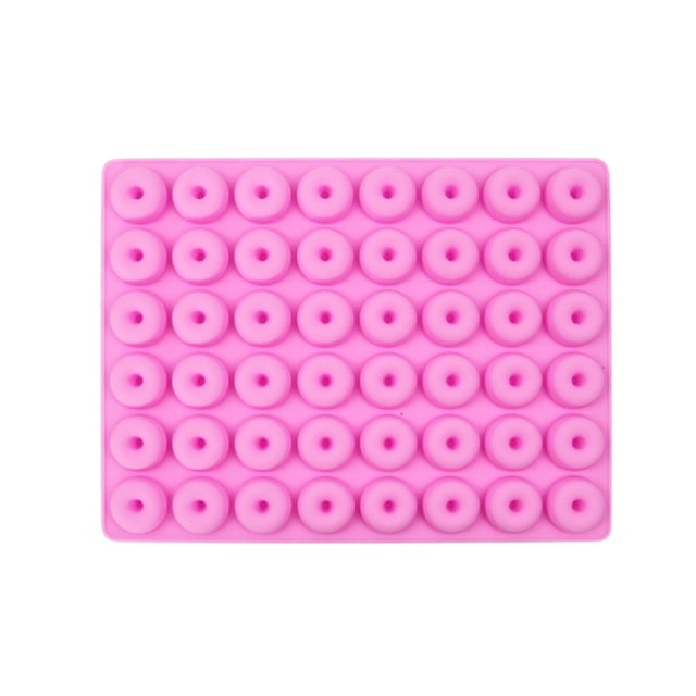 Mini molde para hornear donuts de silicona de 48 cavidades, molde para pastel de donuts y Chocolate, molde para hornear Parsty