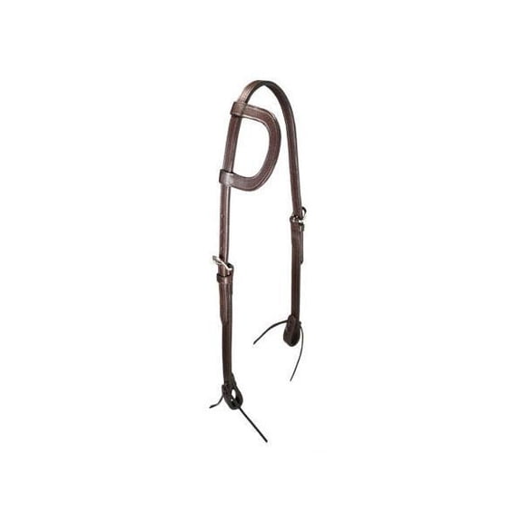 Tahoe Premium Double Layer Leather Slip Ear Headstall - Full Horse