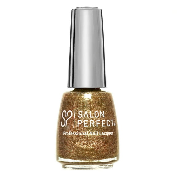 Salon Perfect Flash Nail Polish, 435 Bling It on, Bronze Glitter, 0.5 fl oz