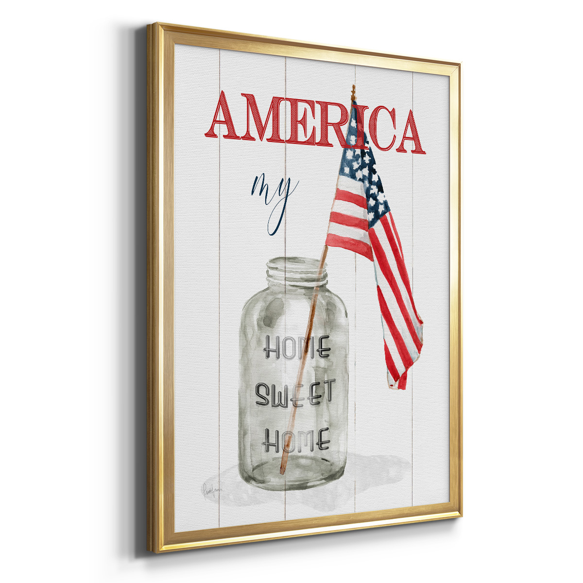 America My Home Sweet Home Premium Classic Framed Print - Ready to Hang