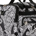thumbnail image 5 of World Traveler Paisley 16-inch Carry-On Duffel Bag - Black White Paisley, 5 of 6
