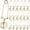 Gold, variant on Yinder 20 Pcs Loose Leaf Tea Infuser Stainless Steel Mesh Snap Tea Ball Strainers with Handle Metal(Gold)