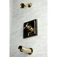 thumbnail image 4 of Kingston Brass KB86520DX Tub and Shower Faucet, Polished Brass, 4 of 5