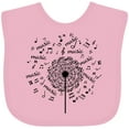 thumbnail image 3 of Inktastic Music Dandelion Musical Boys or Girls Baby Bib, 3 of 4