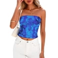 thumbnail image 1 of Top Bandeau PRETTYGARDEN Sin Tirantes Floral Verano Y2K para Mujer, 1 of 8