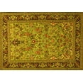 thumbnail image 1 of Ahgly Company Indoor Rectangle Persian Yellow Traditional Area Rugs, 2' x 5', 1 of 4