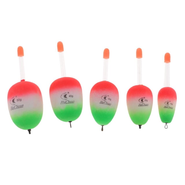 Flotadores de pesca de espuma EVA Zulema 5 unids/set iluminación luminosa 150g