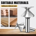 thumbnail image 3 of ACFAN 12MM Shank Arc Bending Integrated Knife Forming Tool R18 Router Bits for Wood Door/Wall Cabinet, Bending Free Filling Softening Process Clear Texture, 3 of 6