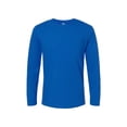 thumbnail image 3 of Gildan Softstyle Long Sleeve T-Shirt for Men | Crew Neck Long Tees, Royal Color | 100% Cotton, Pack 9, Size-M, 3 of 6
