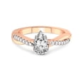 thumbnail image 3 of 3 Carat IGI Certified Pear Shape Lab Grown Diamond Engagement Ring | 14K Rose Gold | Twisted Vine Lab Diamond Ring | FG-VS1-VS2 Quality Friendly Diamonds, 3 of 5