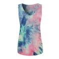 thumbnail image 3 of Cute Tank Tops for Women, Womens Summer Tie Dye Print Tunic Tees Trendy Casual Loose Tops Comfy Sleeveless Blouses, 3 of 5