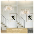 thumbnail image 6 of 31.5" Tassel Crystal Tree Branch Chandelier, Gold Modern 8-Light Pendant with Adjustable Height for High Ceilings Dining Room Living Room Foyer, 6 of 6