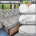 thumbnail image 6 of XYZCANDO Beautiful Flower RV Dinette Cushion Covers Washable Camper Decor Universal Bench Cushion Comfortable Furniture Covers for Sofa and Loveseat Soft Slipcovers for RV Camper Car Bench, 6 of 7