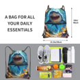 thumbnail image 2 of Vsdgher Colorful Underwater Shark Drawstring Backpack Water Resistant String Bag Sports Sackpack Gym Sack for Men Women, 2 of 6