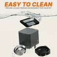 thumbnail image 2 of DR31 Smart Automatic Cat Feeder – Wi-Fi App Control, Portion Control, 2L Capacity, Programmable Pet Food Dispenser for Cats & Small Dogs – Easy to Clean, Black, 2 of 8