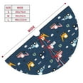 thumbnail image 3 of Rateoe Modern Modern Excavator Print Christmas Tree Skirt 36" for Xmas Holiday New Year Party Circle Tree Mat Ornaments Decoration, 3 of 7