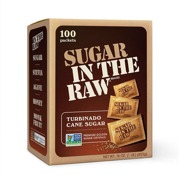Sugar in the Raw® Turbinado Cane Sugar 100 ct Packs