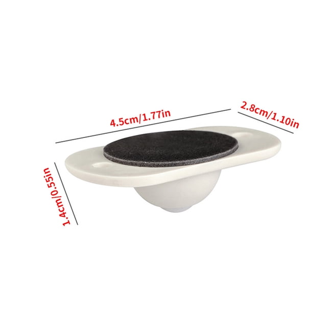 4pcs Caster Pulley 360 Degrees Universal Caster Roller; Storage Universal Wheel Sticky Low-noise Storage Box Roller, Plastic Pulley