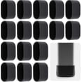 thumbnail image 1 of 16pcs Chair Leg Cap, Chair Leg Protection, Floor Protection, Foot Caps, Plastic Cover Cap, Folding Chair, Oval Tube For Sloping Chair Legs, Garden Cha, 1 of 5