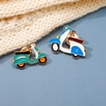 thumbnail image 3 of Brooch Pins Retro Scooter Creative Alloy Alfiler para solapa, 3 of 3