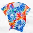 thumbnail image 4 of Sexlip Women's T-Shirt Round Neck Short Sleeve Comfortable Wear Daily Wear Essential Durable Quality Fashion Forward Orange XXL, 4 of 6