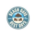 thumbnail image 2 of Beach-Lover Novelty Decor, Metal Wall Sign - 12" Circle, 2 of 4
