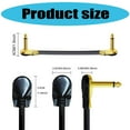 thumbnail image 5 of 2PCS 1/4inch Guitar Effects Pedal Cable 30cm Length Flat Connection Line, 5 of 9