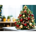 thumbnail image 4 of Duslogis 100pcs Mini Triple Leaf Holly Berries Embellishments DIY Crafts Christmas Decorations for Holiday Wreath Arrangement Gift Tag and Card Making (Gold), 4 of 7