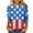 A-Multicolor, variant on American Flag Women Shirt Women Red White and Blue Shirt 4th of July T Shirt Women 4th of July Women Tops Womens 4th of July Tees Casual Crewneck 3/4 Sleeve Loose T Shirt Ladies Blouses Shirts