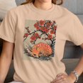 thumbnail image 2 of Smartprints Sleeping Fawn Under Cherry Blossoms Women's T-Shirt Natural, Cotton, 2XL, 2 of 3