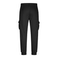 thumbnail image 6 of Men's Jogger Sweatpants, Men's Solid Color Casual Elastic Waistband Drawstring Pocket Workwear Pants, Size S-2XL, 6 of 7