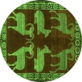 thumbnail image 1 of Ahgly Company Indoor Round Persian Green Traditional Area Rugs, 8' Round, 1 of 1
