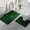 Green, variant on yulier Leaf Bathroom Rug Set 2 Piece, Soft Absorbent Bath Rug and U-Shaped Contour Toilet Rug, Non-Slip Bath Carpet, Washable Toilet Bath Mat, Dark Gray