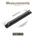 thumbnail image 7 of Goo-Ki 7.6''(192mm) Hole Centers Matte Black Cabinet Drawer Pulls with Backplate, Zinc Alloy Luxury Cabinet Handles for Dresser,Wardrobe,Cupboard,Cabinet Hardware,2 Pack, 7 of 7