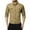 Khaki, variant on Generic Men's Cotton Cargo Shirts Casual Solid Color Long Sleeve Button Down Dress Outdoor Hiking Tactical Shirt