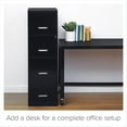 thumbnail image 6 of Scranton &amp; Co 18" 4 Drawer Metal Letter File Cabinet in Black, 6 of 16