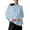 Blue, variant on Womens Pullover Knit Sweater Top 2023 Fall Womens Long Batwing Sleeve Boat Neck Tunic Slouchy Pullover Sweater Casual Comfortable Soft Knit Top