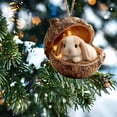 thumbnail image 6 of SLYNSHome Pine Cone Animal Hanging Ornaments Christmas Tree Decor 2D Acrylic Forest Animal DIY Crafts Festive Pendants, 6 of 6