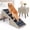 Beige, variant on Haven Pet Dog Stairs for High Beds and Sofa, 21.6" 6 steps Foldable 2-in-6 Dog Ramps with Solid Wood Frame
