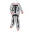thumbnail image 4 of Qiylii Family Matching Pajamas Set Skeleton Print O-Neck Long Sleeve Tops+Trousers, 4 of 9