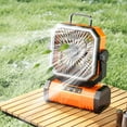 thumbnail image 3 of Yooshoverk Camping Electric Fan, 9000mAh USB-Rechargeable, Portable Cooling Device, Tent and Outdoor Comfort, 3 of 6