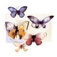 thumbnail image 2 of PI Studio 20x20 White Modern Wood Framed Museum Art Print Titled - Butterfly Fly Away III, 2 of 4