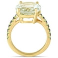 thumbnail image 4 of Everly Women's Quartz and Peridot Amethyst Yellow Gold Plated Ring, 4 of 7