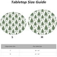 thumbnail image 4 of Watercolor Christmas Tree Round Tablecloth Farmhouse Table Cover with Elastic Edge Washable Fitted Table Cloth for Kitchen Patry Outdoor Decor Fits 45"-50", Medium, 4 of 4