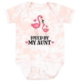 thumbnail image 3 of Inktastic My Aunt Loves Me Flamingo Niece Girls Baby Bodysuit, 3 of 5