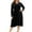 *Black, variant on ClodeEU Womens Plus Size V Neck Formal Long Sleeve Velvet Midi Dresses,Fall Elegant Flowy Party Dresses Green,Womens Plus XXXXL